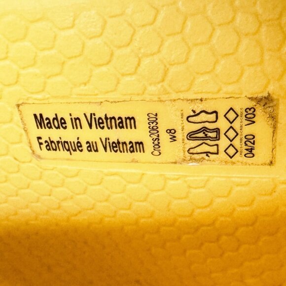 Crocs Classic Bae Platform Clogs, Women's Size 8, Slip-On Comfort Yellow Gold - Picture 8 of 10